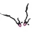 Трусики-стринги с зажимами для половых губ Bad Kitty Naughty Toys Pearl String with Silicone Clamps - Фото №4