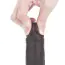 Фалоімітатор Sliding-Skin Dual Layer Dong 7, коричневий - Фото №13