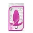 Анальная пробка с вибрацией Little Thumper Vibrating Silicone Anal Plug, розовая - Фото №3