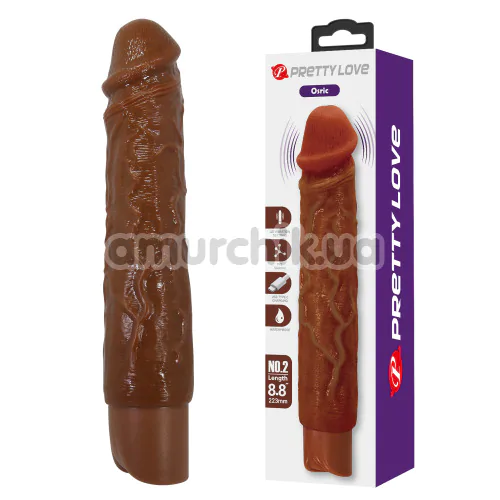 Вибратор Pretty Love Osric No.2, коричневый