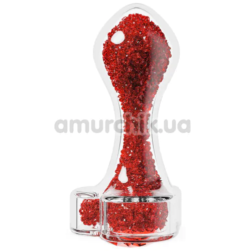 Анальная пробка Oh My Gem Lustre, красная