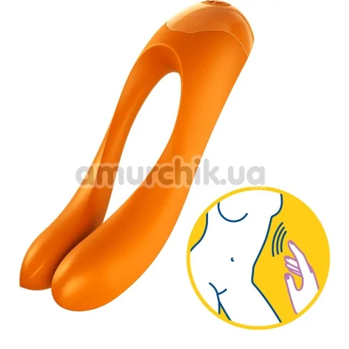 Вибратор Satisfyer Candy Cane, оранжевый