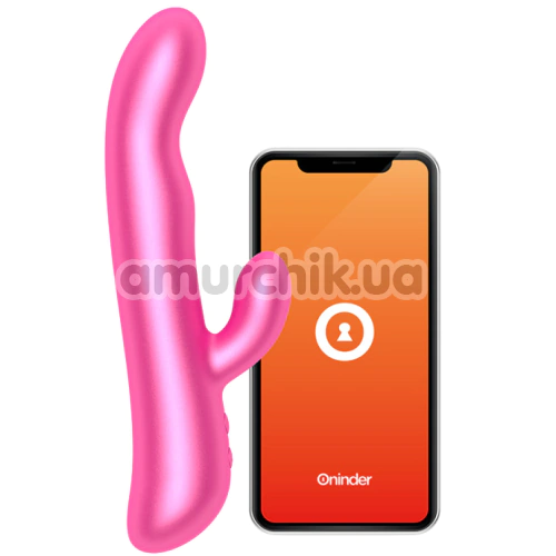 Вибратор с ротацией Oninder Oslo, розовый - Фото №1