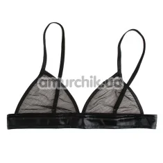 Бюстгальтер Erotic Clothing в сеточку, черный - Фото №1