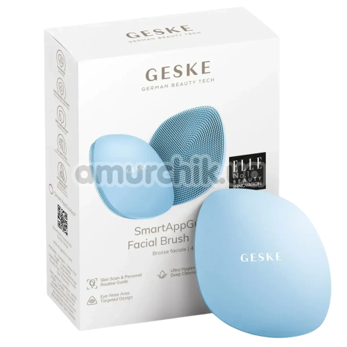 Щетка для лица Geske Facial Brush 4 in 1, голубая