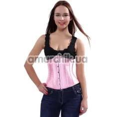 Корсет DS Fetish Vintage Satin Underbust Corset, розовый - Фото №1