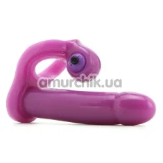 Анальна насадка з вібрацією My First Double Penetrator, фіолетова - Фото №1