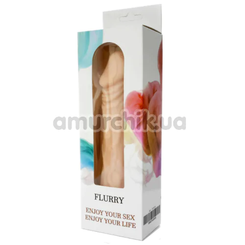 Вібратор Boss Series Flurry, тілесний