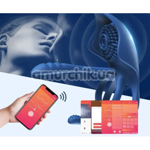 Виброкольцо для члена BeYourLover Barzillai, синее