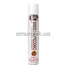 Массажно-оральный лубрикант с согревающим эффектом Wet Fun Flavors Warming Chocolate Cookie - шоколадное печенье, 30 мл - Фото №1