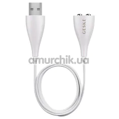 USB-кабель магнітний Geske Magnetic USB Cable, білий - Фото №1