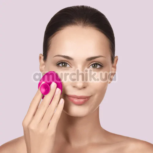 Щетка для лица Geske Facial Brush 4 in 1 Suction Mount, ярко-розовая