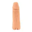 Мастурбатор-насадка Nature Skin 2 in 1 Extension + Masturbator M, тілесний - Фото №4
