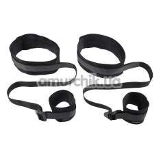 Фіксатори для рук і ніг Sex & Mischief Restraints Thigh & Wrist Cuffs, чорні - Фото №1