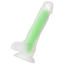 Фаллоимитатор Alume Realistic Silicone Dildo Glow in Dark, зеленый - Фото №3
