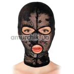 Маска Fetish Tentation Patterned Fishnet Hood, черная - Фото №1