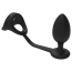 Анальная пробка с эрекционным кольцом Ramrod Cockstrap With Anal Plug, черная - Фото №3