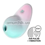Симулятор орального сексу для жінок з вібрацією Satisfyer Pixie Dust, бірюзовий - Фото №1