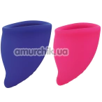 Набір з 2 менструальних чаш Fun Factory Fun Cup Explore Kit, рожево-синій - Фото №1