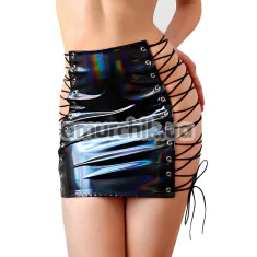 Спідниця вінілова Art of Sex Molly Holographic, чорна - Фото №1