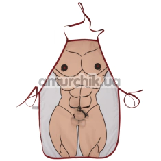 Фартук Sexy Apron With Plush Penis, телесный - Фото №1