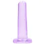 Фаллоимитатор Realrock Crystal Clear Dildo 5.3, фиолетовый - Фото №1