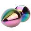 Анальная пробка с радужным кристаллом Matrix Mont Rainbow Gem Metal Plug M, радужная - Фото №3