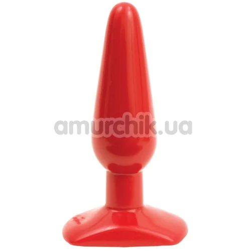 Анальна пробка Classic Butt Plug Smooth Medium, червона - Фото №1