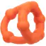 Эрекционное кольцо для члена Alpha Liquid Silicone All Star Ring, оранжевое - Фото №4