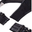 Комплект Star Night Garter Strap Set, черный: бюстгальтер + трусики-стринги + пояс для чулок + гартеры - Фото №15