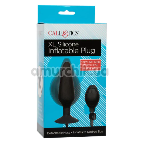 Анальний розширювач Silicone Inflatable Plug XL, чорний