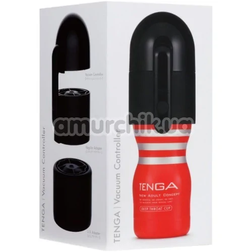 Набір Tenga Vacuum Controller : мастурбатор Tenga US Deep Throat + вакуумна насадка