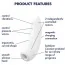 Симулятор орального секса для женщин Satisfyer Curvy 1+, белый - Фото №10