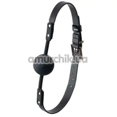 Кляп Guilty Pleasure Premium Collection Solid Silicone Ball Gag, черный - Фото №1