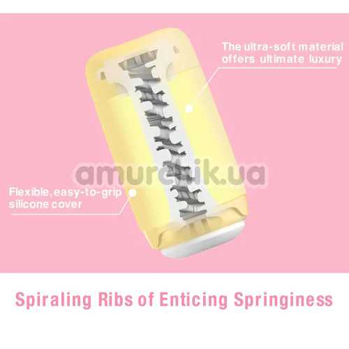 Мастурбатор Tenga Puffy Custard Yellow, желтый