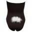 Костюм зайчика Cottelli Collection Costumes чёрный: боди + нарукавники + ушки - Фото №4