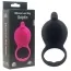 Віброкільце Silicone Love Ring Dolphin, чорне - Фото №4