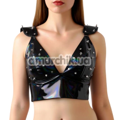 Топ вініловий Art of Sex Mistress Holographic, чорний - Фото №1