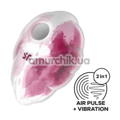 Симулятор орального сексу для жінок з вібрацією Satisfyer Cloud Dancer, біло-рожевий - Фото №1