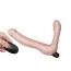 Безременевий страпон з вібрацією Rechargeable IJOY Strapless Strap-on 430103, тілесний - Фото №4