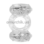 Виброкольцо Duo Vibration Ring, прозрачное - Фото №1