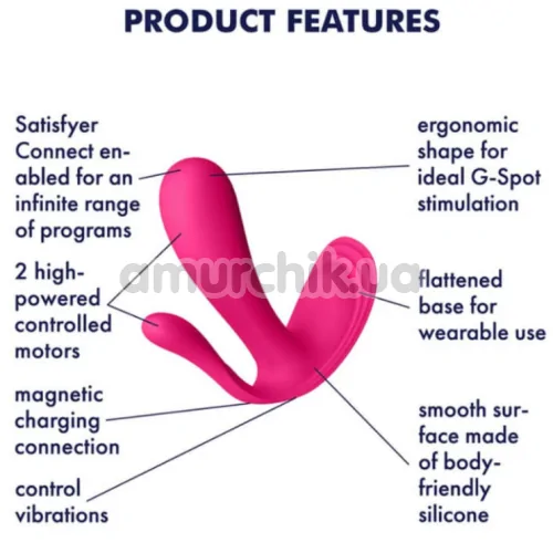 Вібратор Satisfyer Top Secret +, рожевий