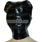 Закрытая маска с молниями Spade, лаковая черная - Фото №1