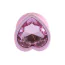 Анальная пробка с розовым кристаллом Matrix Mont Candy Pink Heart Gem Plug S, розовая - Фото №2