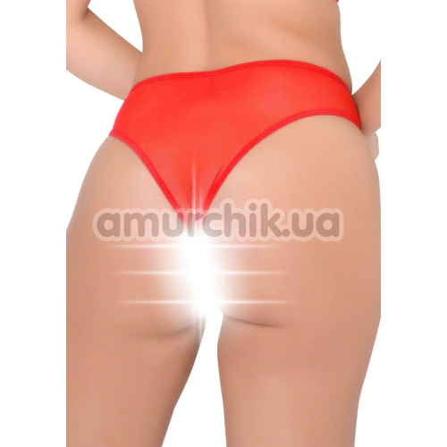 Трусики Daring Intimates Lauren Crotchless Hiphugger, красные