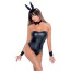 Костюм зайчика Cottelli Costumes Bunny Set, черный: боди + ушки + чокер + манжеты - Фото №2