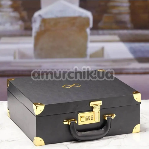 Бондажний набір Lockink Moonlight Treasure Chest Set, чорний