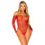 Боди Leg Avenue Falling 4 U Rhinestone Bodysuit, красное - Фото №1