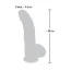 Фаллоимитатор Medical Silicone Dildo 20 см, телесный - Фото №7