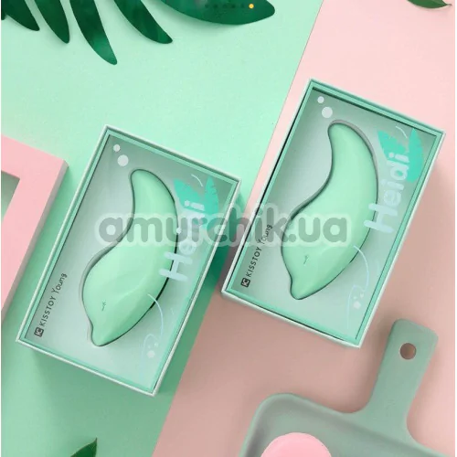 Кліторальний вібратор KissToy Heidi, бірюзовий